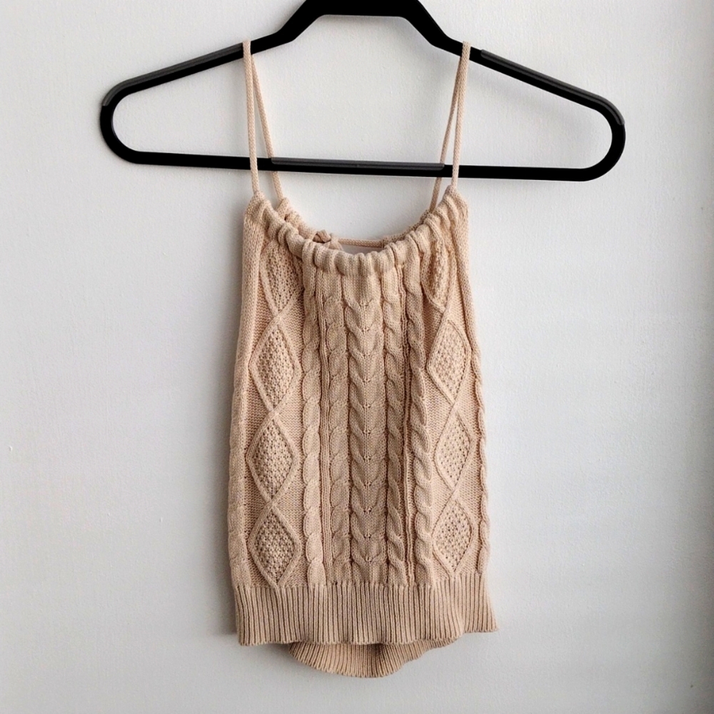 Crochet Open Back Crop